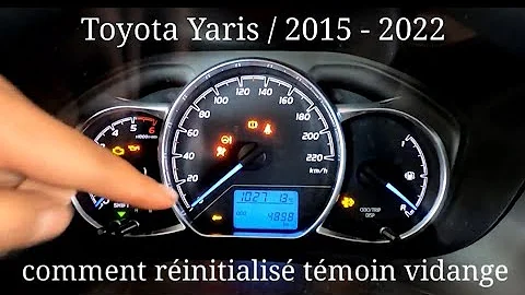 Quand faire la vidange sur une Toyota Yaris 3 ?