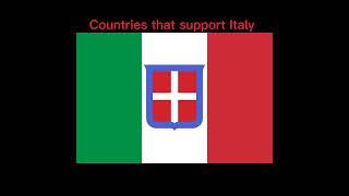 Countries that support Italy vs Countries that support Kingdom of Yugoslavia