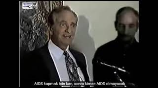 To prove that AIDS is not transmitted, AIDS patient and Dr. Robert E. Willner becomes blood brother