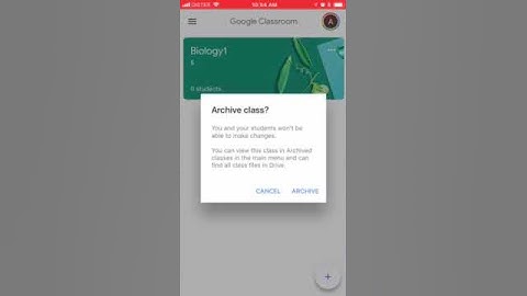 How to ARCHIVE A CLASS in GOOGLE CLASSROOM?