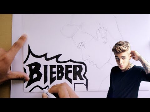 How to draw justin bieber for beginners