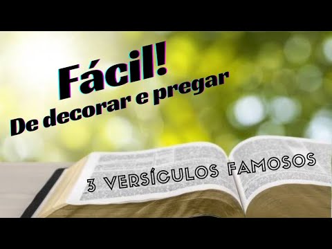 3 versículos que