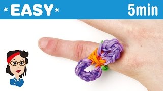 How to make a loom band Big Bow Ring
