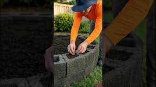 #diy Cinder Blocks + Soil = Circular Garden Paradise #gardening