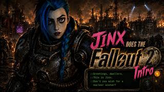 Jinx as the Enclave solider in the Fallout 2 Intro - Arcane Parody