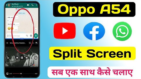 How To Enable Split Screen Setting In Oppo A54 || Oppo A54 Split Screen Setting