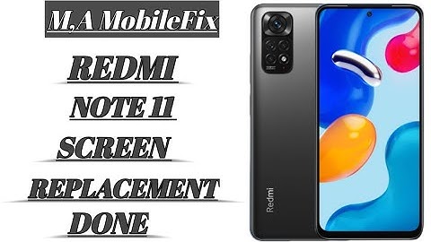 How to Replace Screen Xiaomi Redmi Note 11 Screen Replacement #mamobilefix 👍