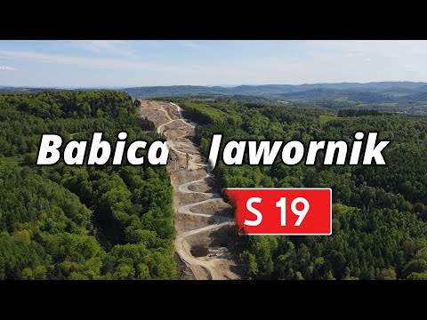 Budowa drogi ekspresowej S19 Babica - Jawornik. Przelot z omówieniem trasy.