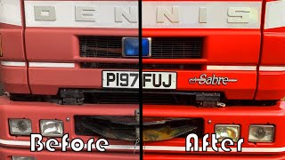 I Bought a Scrap Fire Engine.  Lets Machine Polish the Paintwork.