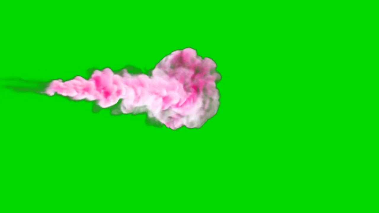 Holi Pink Color | Green Screen | Green BackGround Screen