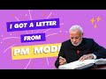 I received a letter from  pm narendramodi  reaction  pmmodi modi art  artinspiration