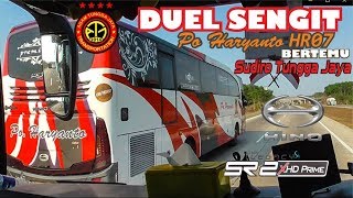 DUEL SERU !! Aksi HR07 California Melawan STJ Sharai O500R di Tol Cipali