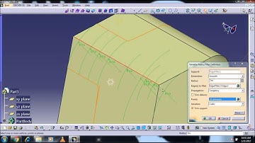 EDGE,FACE,TRITANGENT,VARIABLE EDGE FILLETS SURFACE CATIA V5
