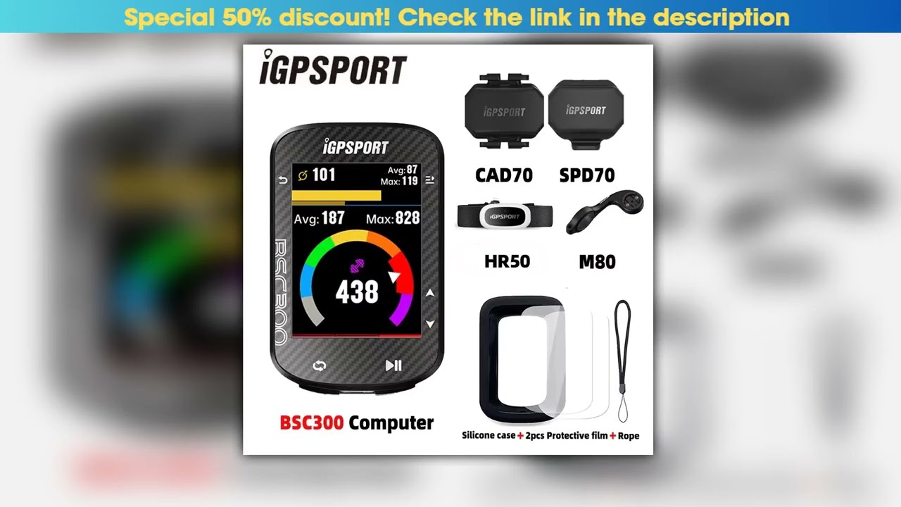 IGPSPORT BSC300 Bike GPS Computer Wireless Bike Odometer Navigation Speed Cadence Sensor IPX6