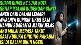 Saat suami dinas, suara aneh dari lemari terus muncul. Rahasia di balik dinding membuatku ngeri. 😱