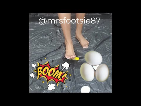 Feet Crushing Eggs #OH #ASMR