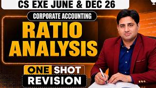 Ratio Analysis | Corporate Accounting | One Shot🔥 CS Exe June/Dec 2026 | Unacademy
