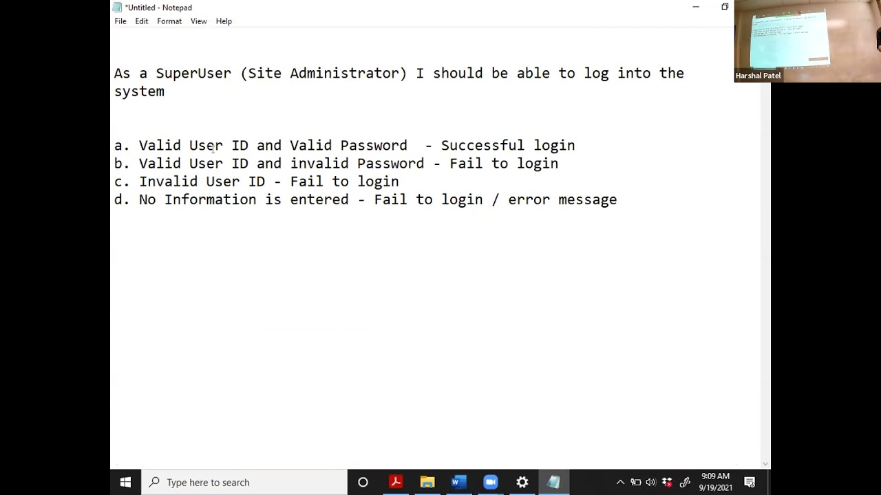 SQA/Testing Bootcamp - Session 3 - 09-19-2021 - Create Test Case, Test Scenarios Tree
