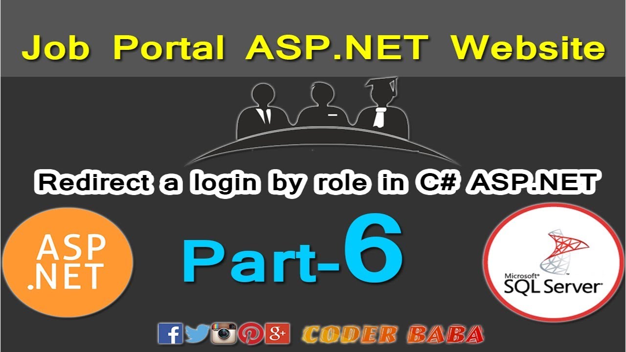 Job Portal site in Part6 Admin Login By Role YouTube
