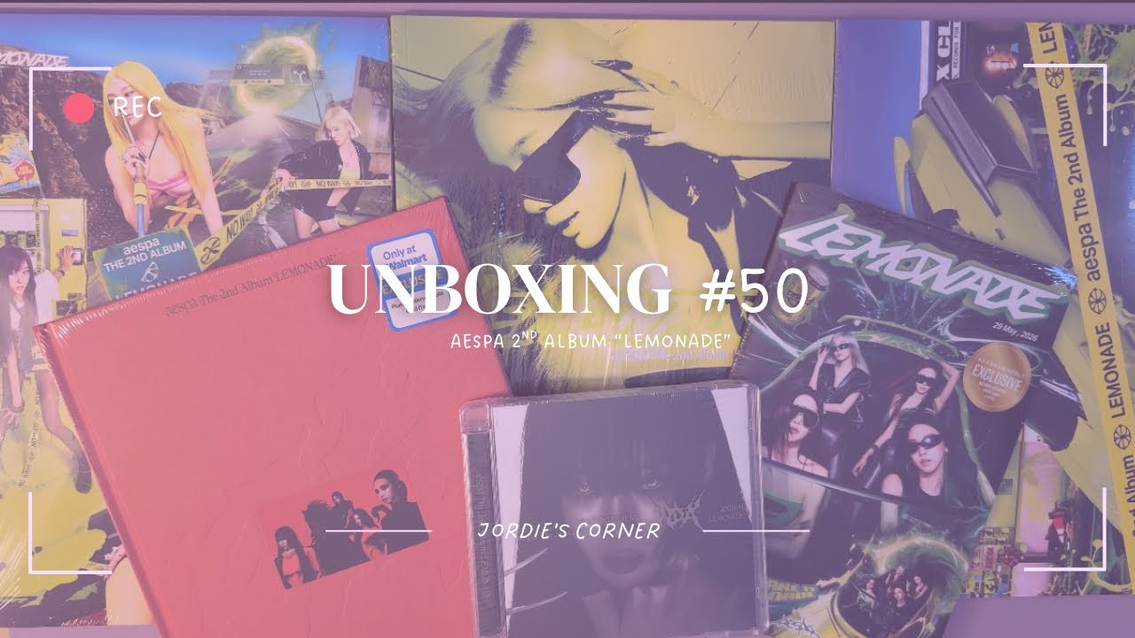 Unboxing aespa's 2nd album “lemonade” | unboxing 50 - YouTube