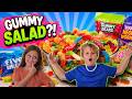 We Made a Salad with ALL CANDY - YUM!!!  🍬