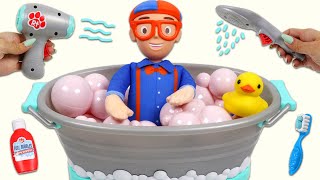 Blippi Bedtime Routine with Bubble Bath Spa, Cooking Healthy Dinner Time, Brushing Teeth, & More! screenshot 2