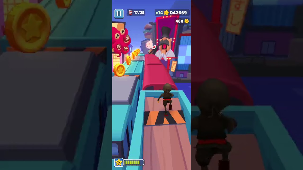 I play subway surfers/prat two.