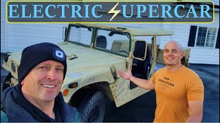 End of a Journey  Electric HMMWV Charging
