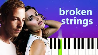 Video thumbnail of "James Morrison - Broken Strings ft Nelly Furtado (Piano Tutorial)"