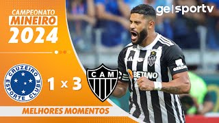 CRUZEIRO 1 X 3 ATLÉTICO-MG | MELHORES MOMENTOS | CAMPEONATO MINEIRO 2024 | ge.globo image