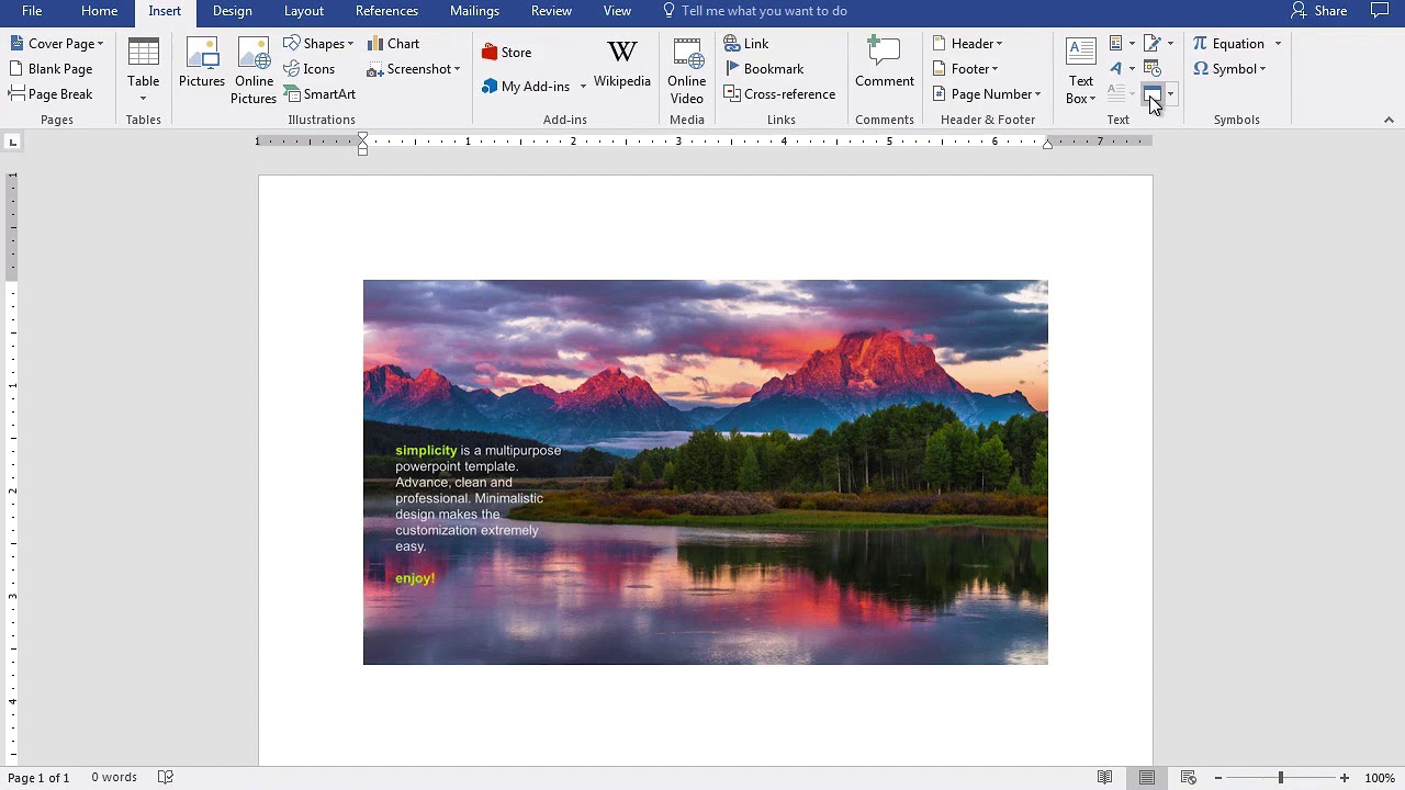 Cómo insertar una diapositiva de PowerPoint en Word en 60 segundos