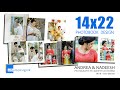 14x22 - Magazine album design #weddingalbumdesign #weddingphotography #photoediting