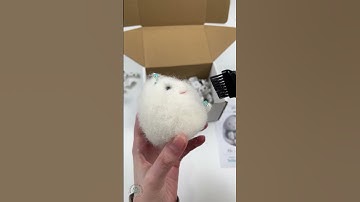 Fluff maintenance tip for reverse needle felted sculptures! 💡