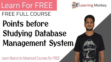 Points before Studying Database Management System || Learning Monkey