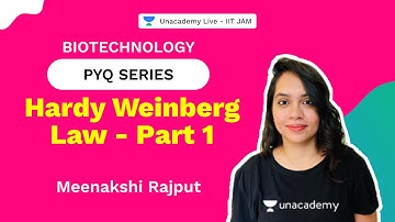 IIT JAM 2022 | Hardy Weinberg Law -Part 1 | PYQ series | Meenakshi Rajput | Biotechnology