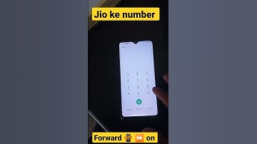jio ke number se forward on and off 📴 tricks code #jio #jiofhone #smartphone #jioforward #forward