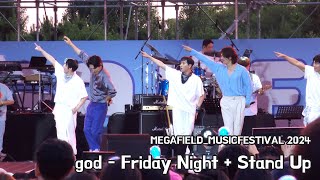 [4K] 240615 god (지오디) - Friday Night + Stand Up ‪@megafield_musicfestival‬