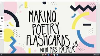 Making Poetry Revision Flashcards