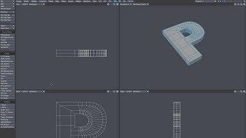 LightWave Model - SubD text, FI