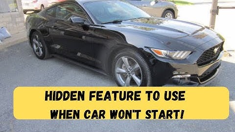2016 FORD MUSTANG! HIDDED FEATURE TO USE WHEN CAR WILL NOT START