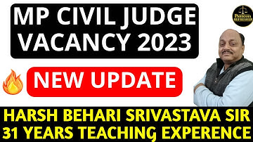 MP Civil Judge Vacancy 2023 | New Update | MPCJ 2023 | MP Judiciary 2023 | Pariksha Refresher