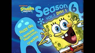 Spongebob Squarepants Season 6 Volume 1 - Dvd Menu Walkthrough Disc 1