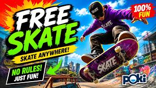 FREE SKATE on Poki is Addictive! 🔥 Best Browser Skateboarding Game