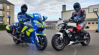 JE DOIS SUIVRE UN GENDARME MOTOCYCLISTE ! ( Un pilotage de fou 😍 ! )