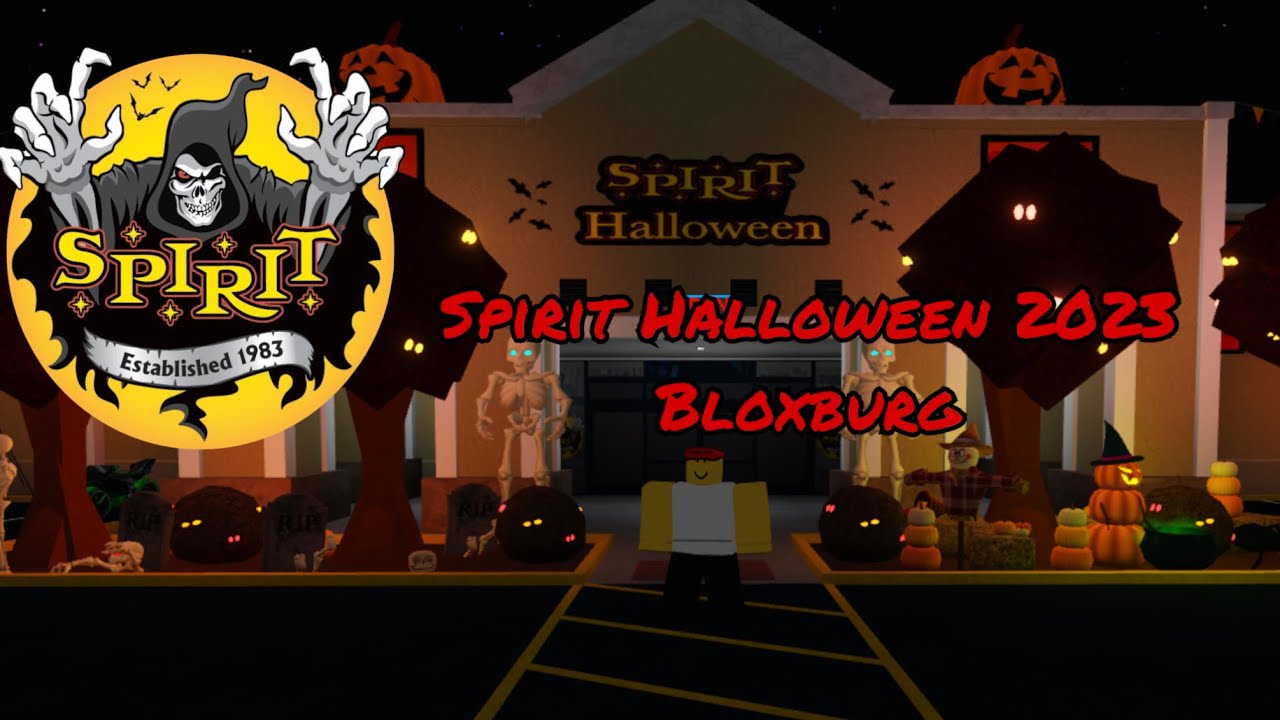 Spirit Halloween 2023 Bloxburg theme reveal 