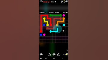 How To Solve Flow Free Bridges Bonus Pack Level 21 9x9 Board Walk Through Solution Walkthrough