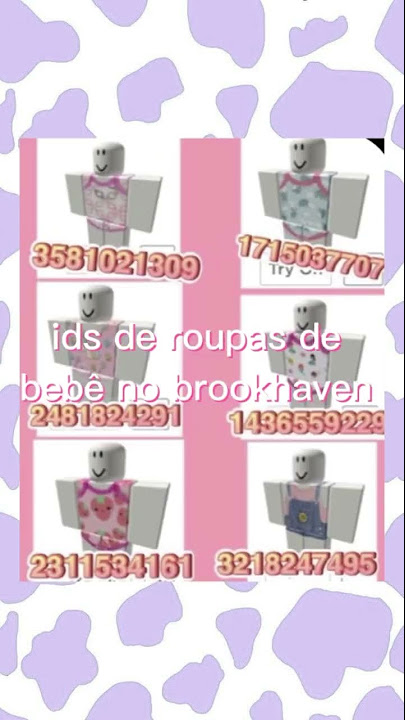 id de roupa de bebê no brookhaven #roblox #brookhaven 