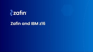 Zafin and IBM z16