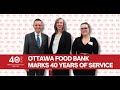 Ottawa food bank 40th anniversary press conference