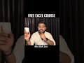 Free Excel Courses #excel #lakshyagoutam #freeexcelcourse #businessskils #exceltutorial #ai #viral